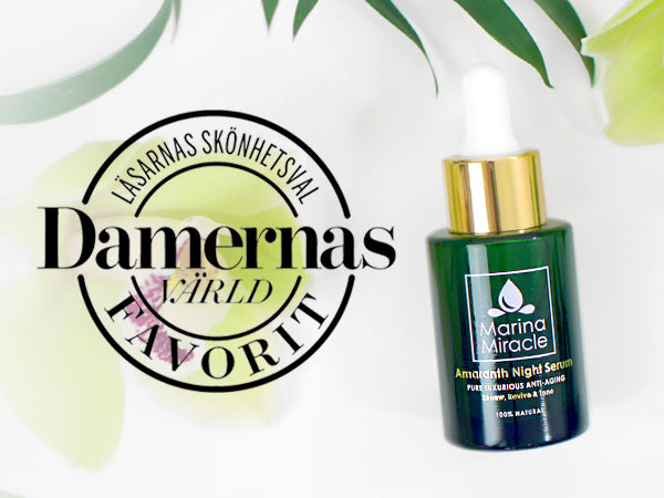 amaranth night serum Årets gröna hudvård 2017